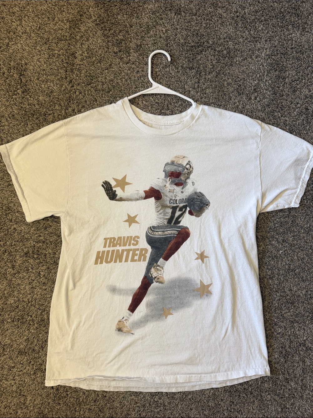 Travis Hunter Graphic Short Sleeve Tee - White